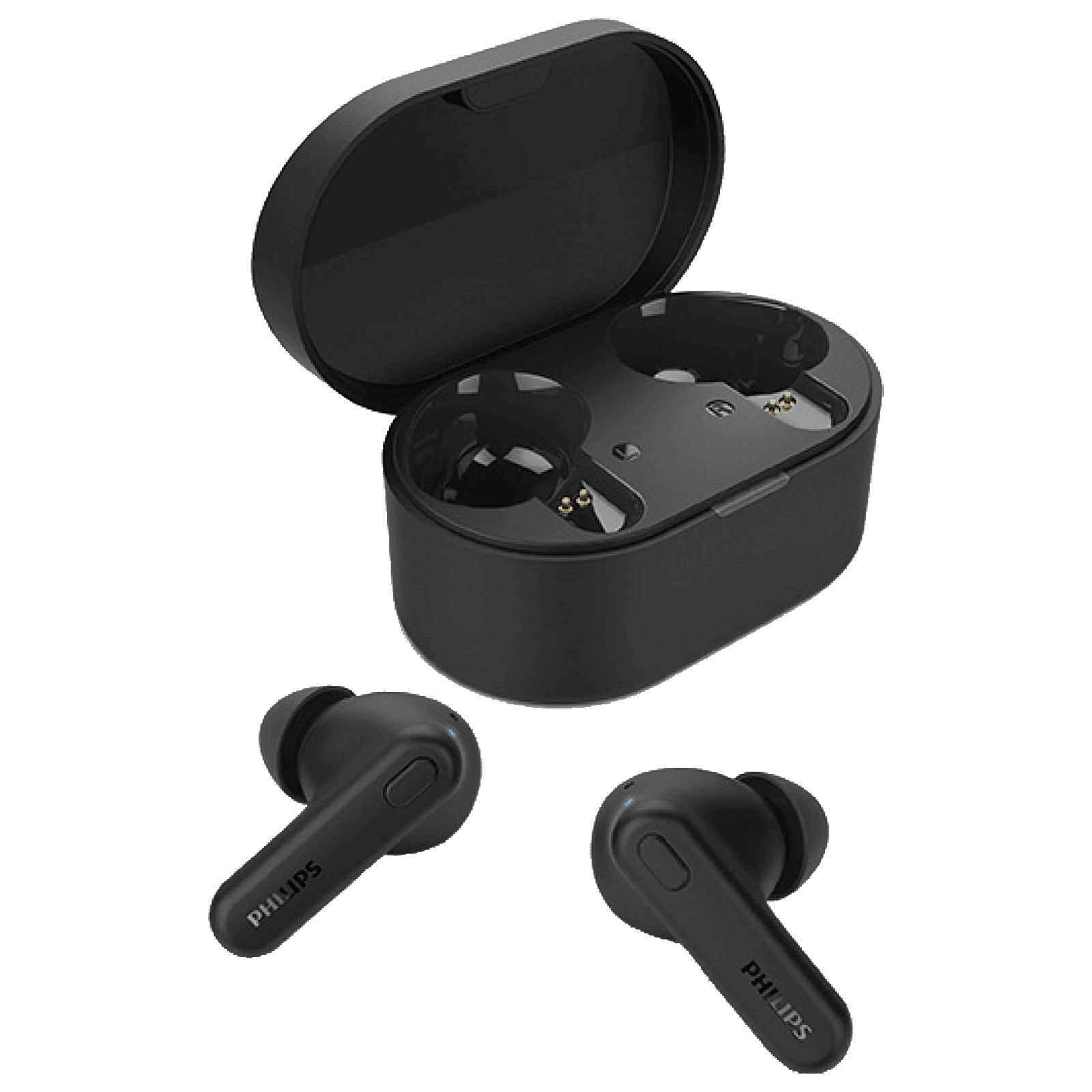 PHILIPS TAT1108BK/00 TWS Earbuds with Environmental Noise Cancellation (IPX4 Splash and Sweat Resistant, Dynamic Drivers, Black) PHILIPS TAT1108BK/00 TWS Earbuds with Environmental Noise Cancellation (IPX4 Splash and Sweat Resistant, Dynamic Drivers, Black)_1