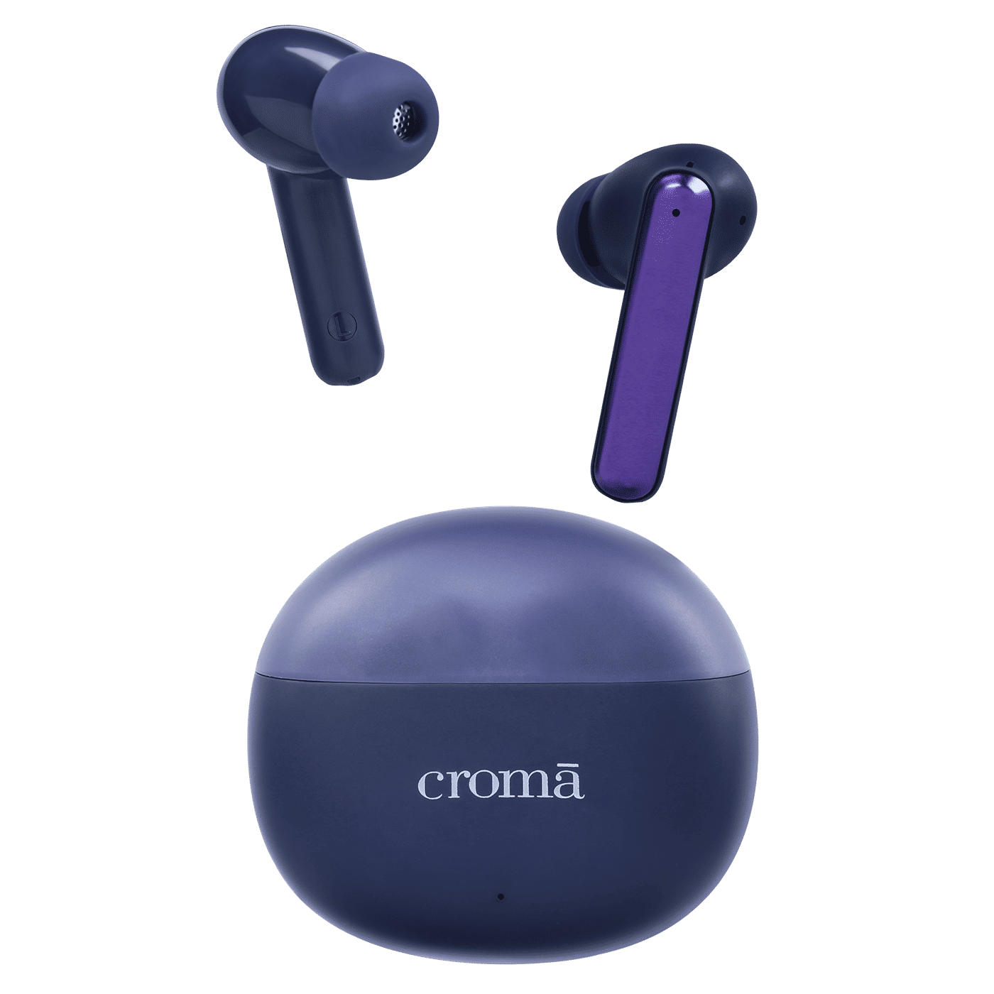 Croma TWS Earbuds with Environmental Noise Cancellation (IPX4 Water Resistant, Quad Mic, Blue)_6
