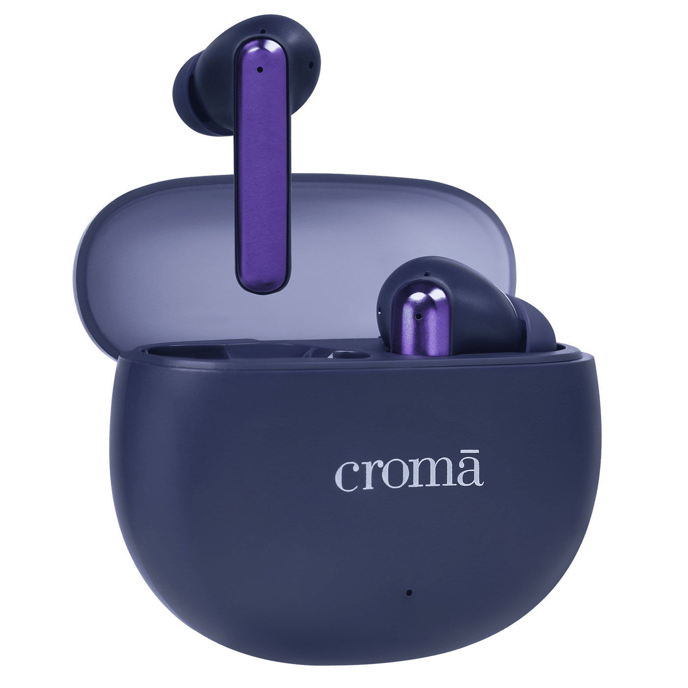 Croma TWS Earbuds with Environmental Noise Cancellation (IPX4 Water Resistant, Quad Mic, Blue)_7