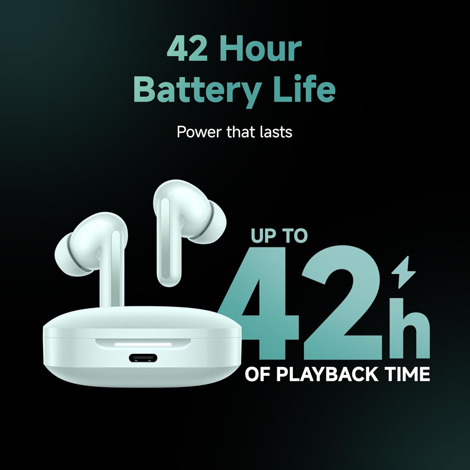 Redmi Buds 6 TWS Earbuds with Hybrid Active Noise Cancellation (IP54 Water Resistant, 42 Hours Playback, Spectre Black) Redmi Buds 6 TWS Earbuds with Hybrid Active Noise Cancellation (IP54 Water Resistant, 42 Hours Playback, Spectre Black)_8