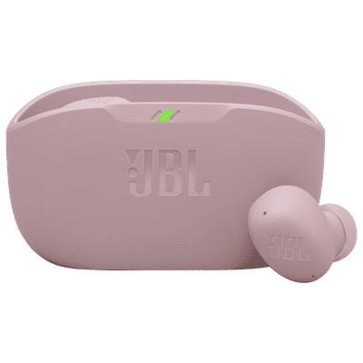 JBL Wave Buds 2 TWS Earbuds with Active Noise Cancellation (IP54 Water Resistant, 40 Hours Playtime, Pink)