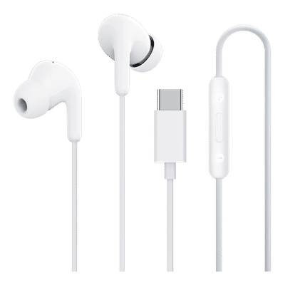 Xiaomi BHR8929IN Wired Earphone with Mic (USB Type-C Connector, In Ear, White)