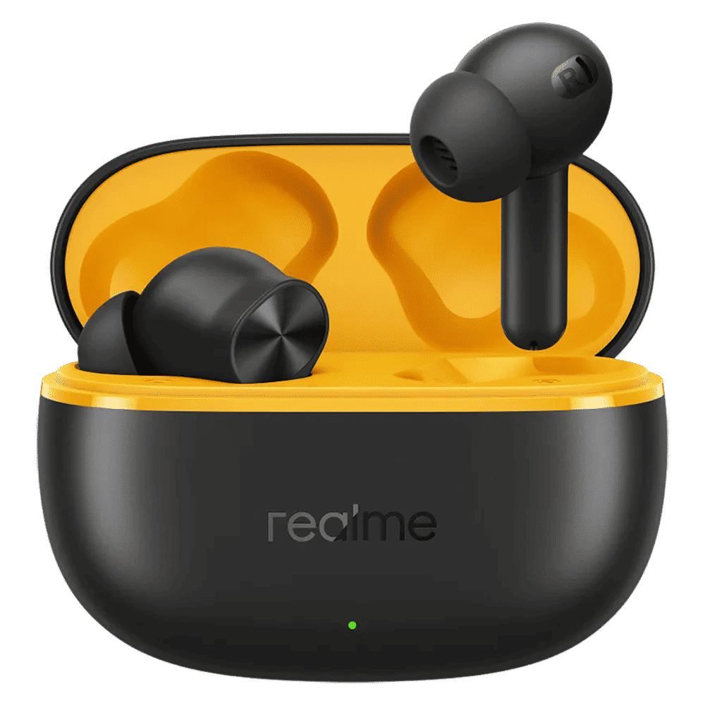 realme Buds T200 Lite TWS Earbuds with Environmental Noise Cancellation (IPX4 Water Resistant, Dual Device Connection, Volt Black) realme Buds T200 Lite TWS Earbuds with Environmental Noise Cancellation (IPX4 Water Resistant, Dual Device Connection, Volt Black)_1