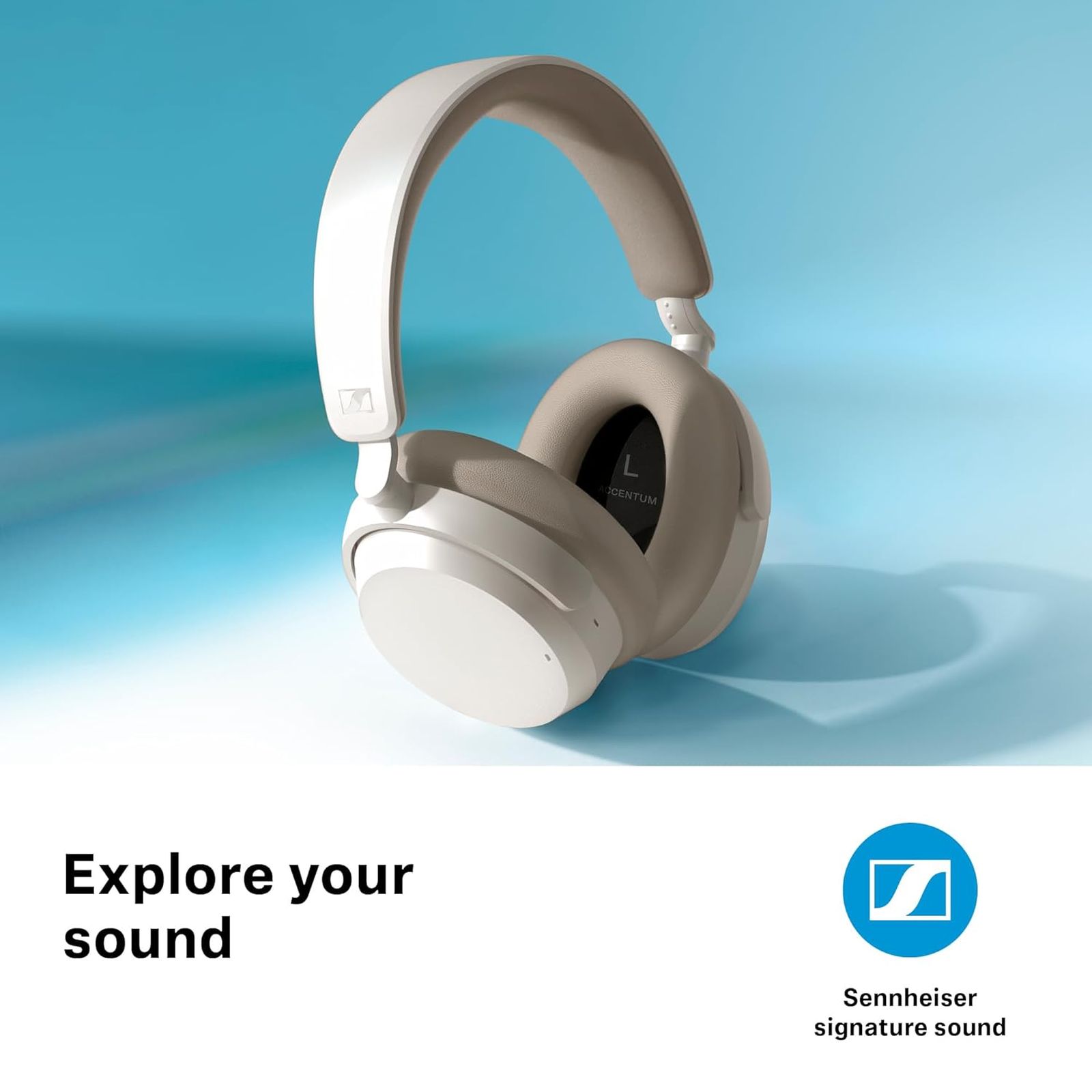 SENNHEISER ACCENTUM 700175 Bluetooth Headphone with Mic (50 Hour Battery Playtime, Over Ear, White) SENNHEISER ACCENTUM 700175 Bluetooth Headphone with Mic (50 Hour Battery Playtime, Over Ear, White)_5