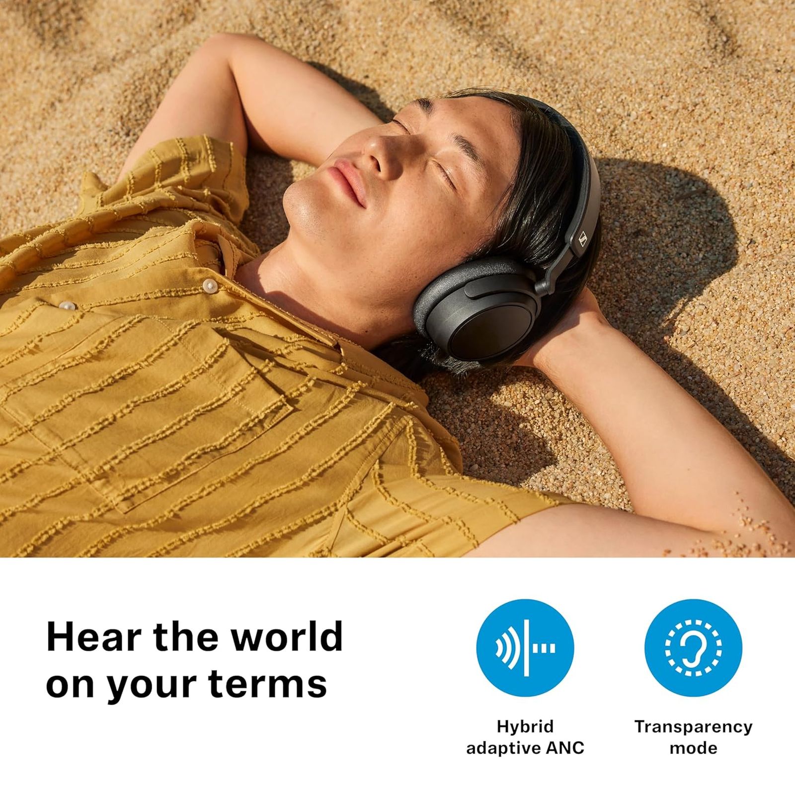 SENNHEISER ACCENTUM Plus 700176 Bluetooth Headphone with Mic (Adaptive Noise Cancellation, Dynamic Driver, Black)_8