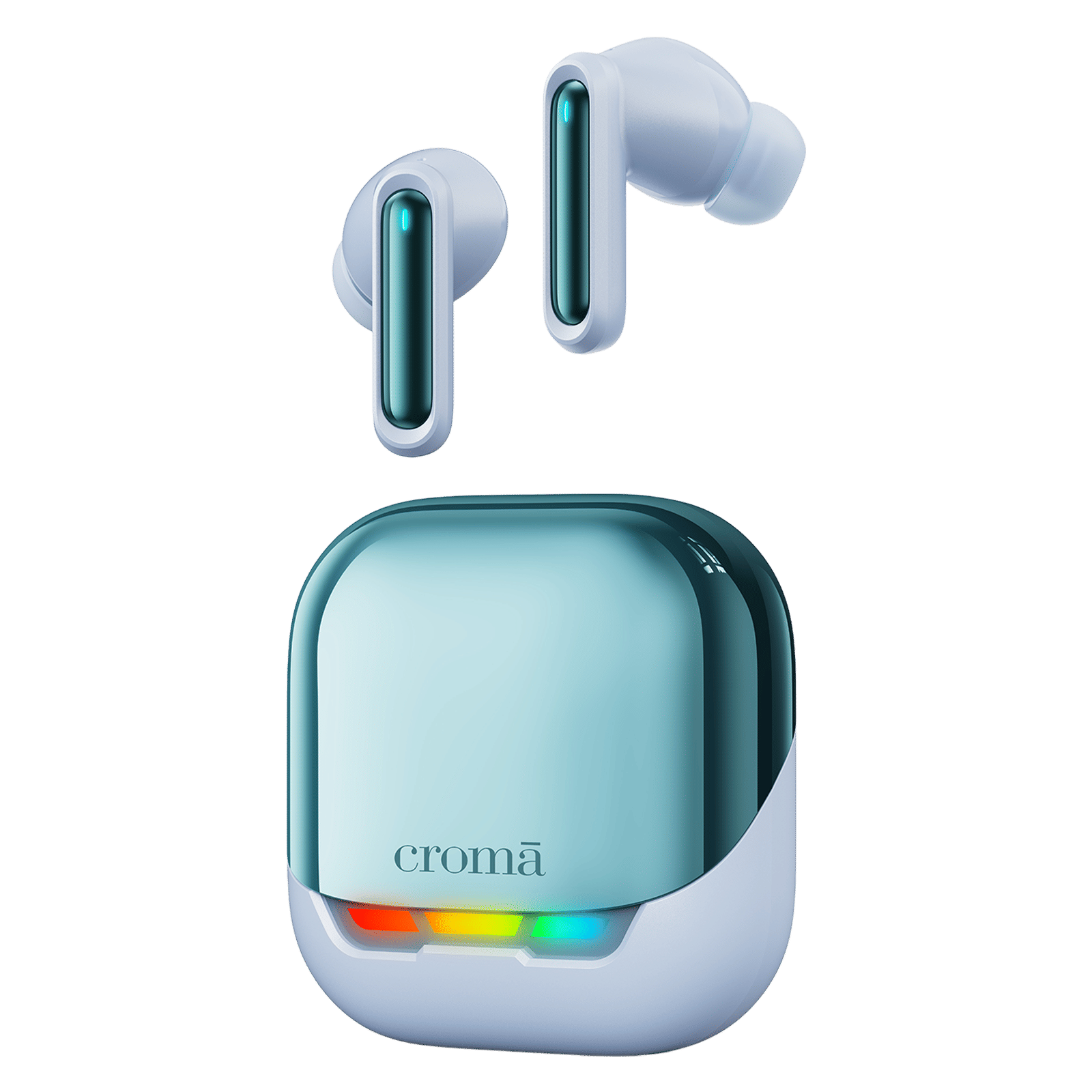 Croma TWS Earbuds with Environmental Noise Cancellation (IPX4 Sweat & Water Resistant, RGB Gaming Lights, Blue) Croma TWS Earbuds with Environmental Noise Cancellation (IPX4 Sweat & Water Resistant, RGB Gaming Lights, Blue)_9