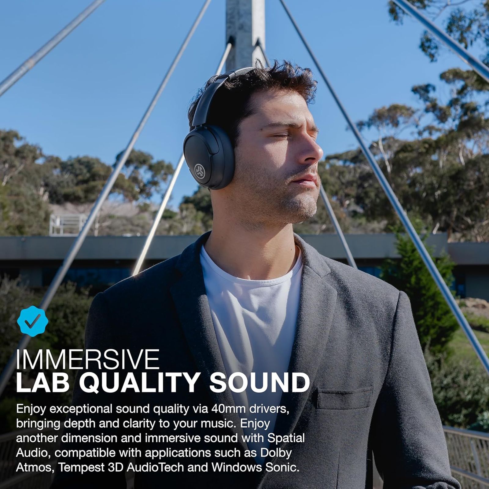 JLAB JBuds LUX HBJLUXANCRGPH62 Bluetooth Headphone with Mic (Hybrid Active Noise Cancellation, Over Ear, Graphite)_15
