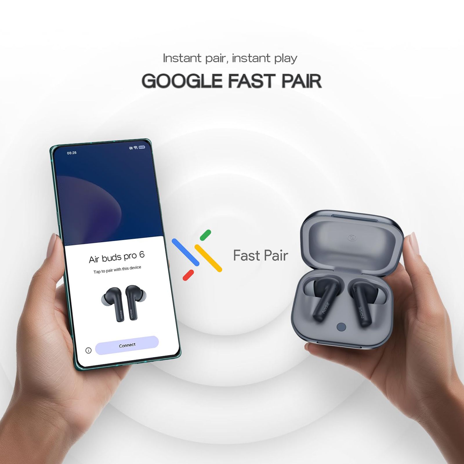 noise Air Buds Pro 6 TWS Earbuds with Active Noise Cancellation (IPX5 Water Resistant, Instacharge, Slate Black) noise Air Buds Pro 6 TWS Earbuds with Active Noise Cancellation (IPX5 Water Resistant, Instacharge, Slate Black)_13