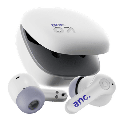 GOBOULT Klarity 4 FGTW245WHT TWS Earbuds with Active Noise Cancellation (IPX5 Water Resistant, Fast Charging, White)