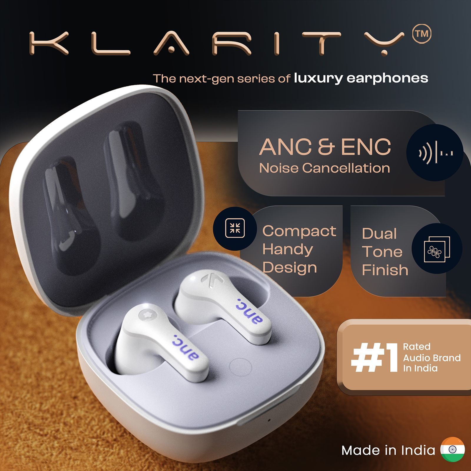 GOBOULT Klarity 4 FGTW245WHT TWS Earbuds with Active Noise Cancellation (IPX5 Water Resistant, Fast Charging, White) GOBOULT Klarity 4 FGTW245WHT TWS Earbuds with Active Noise Cancellation (IPX5 Water Resistant, Fast Charging, White)_9