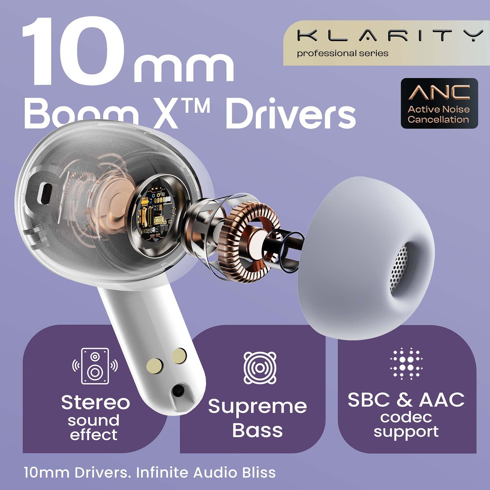 GOBOULT Klarity 4 FGTW245WHT TWS Earbuds with Active Noise Cancellation (IPX5 Water Resistant, Fast Charging, White) GOBOULT Klarity 4 FGTW245WHT TWS Earbuds with Active Noise Cancellation (IPX5 Water Resistant, Fast Charging, White)_14