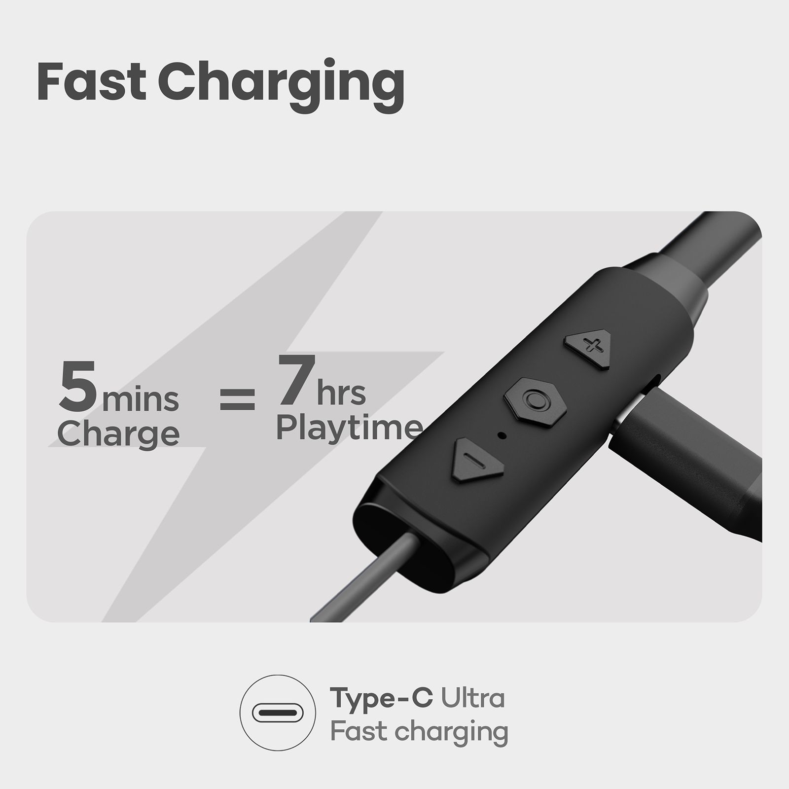 GOBOULT GX Charge RGNB156BLK Neckband with Environmental Noise Cancellation (IPX5 Water Resistant, Fast Charging, Black) GOBOULT GX Charge RGNB156BLK Neckband with Environmental Noise Cancellation (IPX5 Water Resistant, Fast Charging, Black)_4
