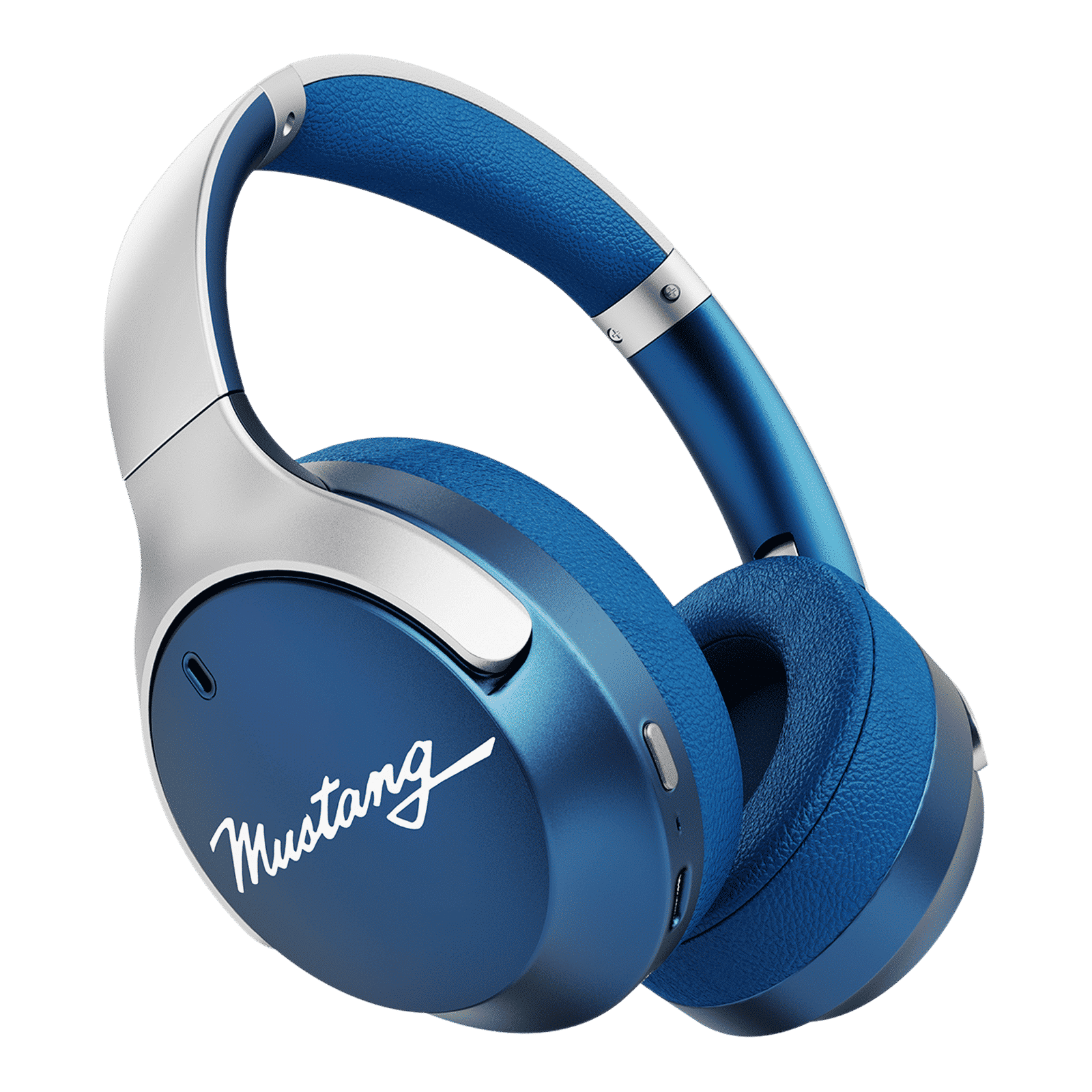 GOBOULT Mustang Q FGHP247QQQ Bluetooth Gaming Headphone with Environmental Noise Cancellation (Boom X Technology, Over Ear, Blue) GOBOULT Mustang Q FGHP247QQQ Bluetooth Gaming Headphone with Environmental Noise Cancellation (Boom X Technology, Over Ear, Blue)_2