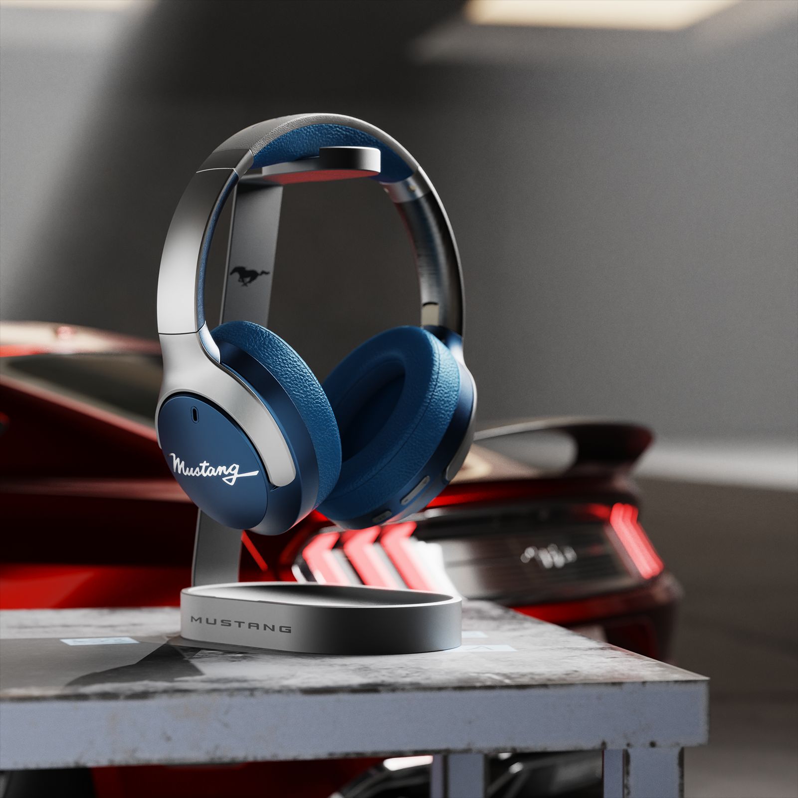 GOBOULT Mustang Q FGHP247QQQ Bluetooth Gaming Headphone with Environmental Noise Cancellation (Boom X Technology, Over Ear, Blue) GOBOULT Mustang Q FGHP247QQQ Bluetooth Gaming Headphone with Environmental Noise Cancellation (Boom X Technology, Over Ear, Blue)_5