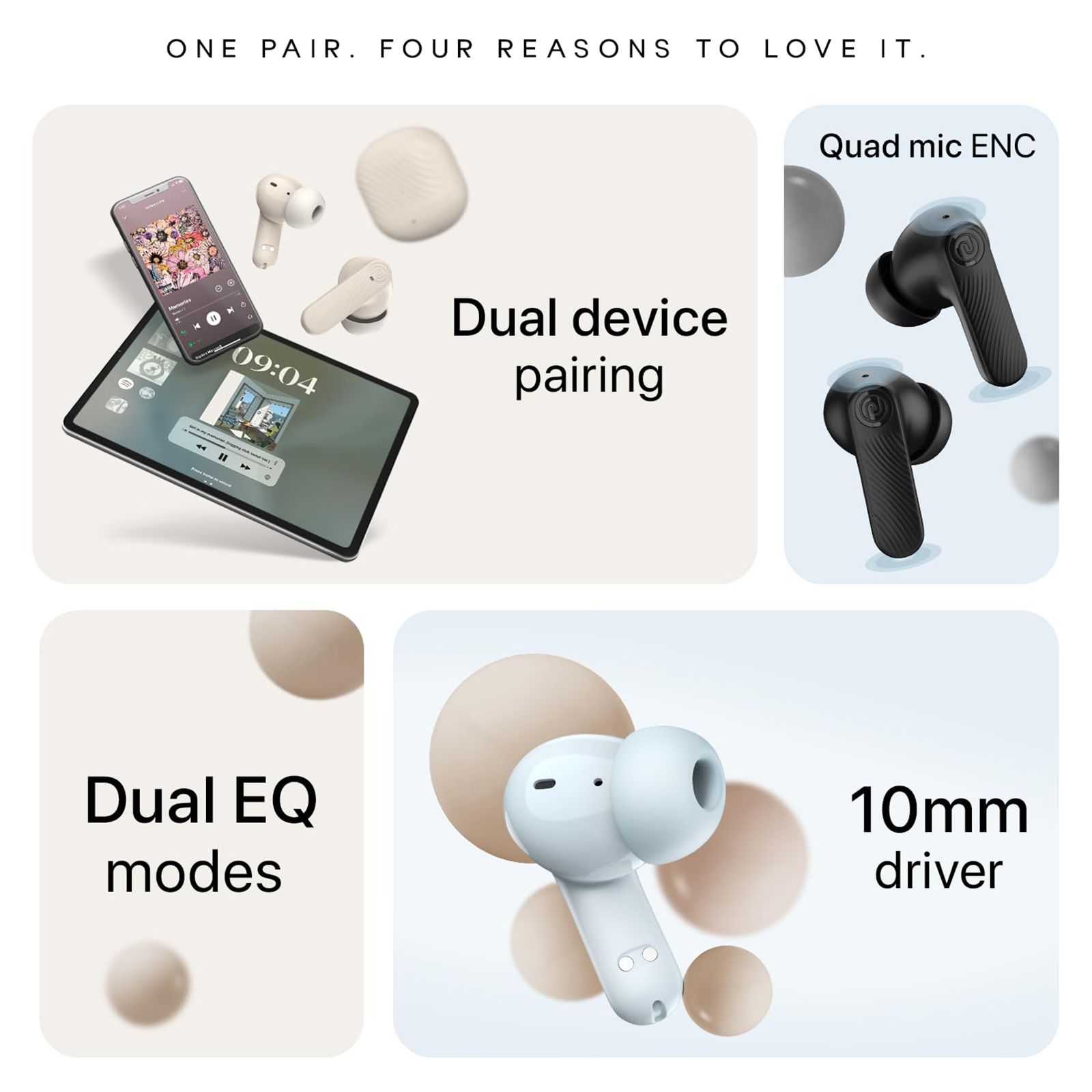 noise Buds X2 TWS Earbuds with Active Noise Cancellation (IPX5 Water Resistant, Instacharge, Pebble Grey) noise Buds X2 TWS Earbuds with Active Noise Cancellation (IPX5 Water Resistant, Instacharge, Pebble Grey)_10