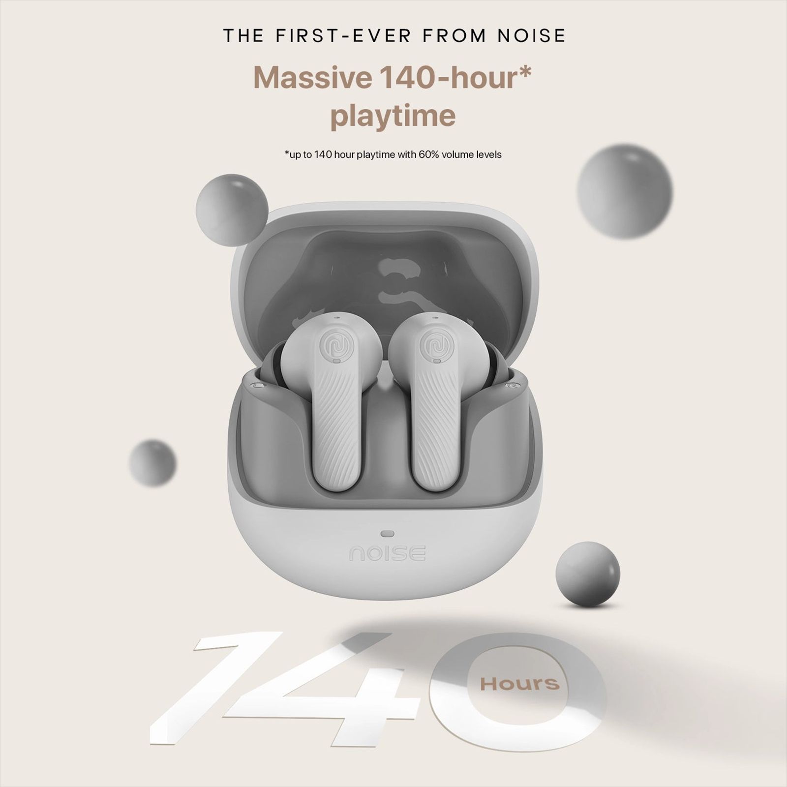 noise Buds X2 TWS Earbuds with Active Noise Cancellation (IPX5 Water Resistant, Instacharge, Pebble Grey) noise Buds X2 TWS Earbuds with Active Noise Cancellation (IPX5 Water Resistant, Instacharge, Pebble Grey)_5