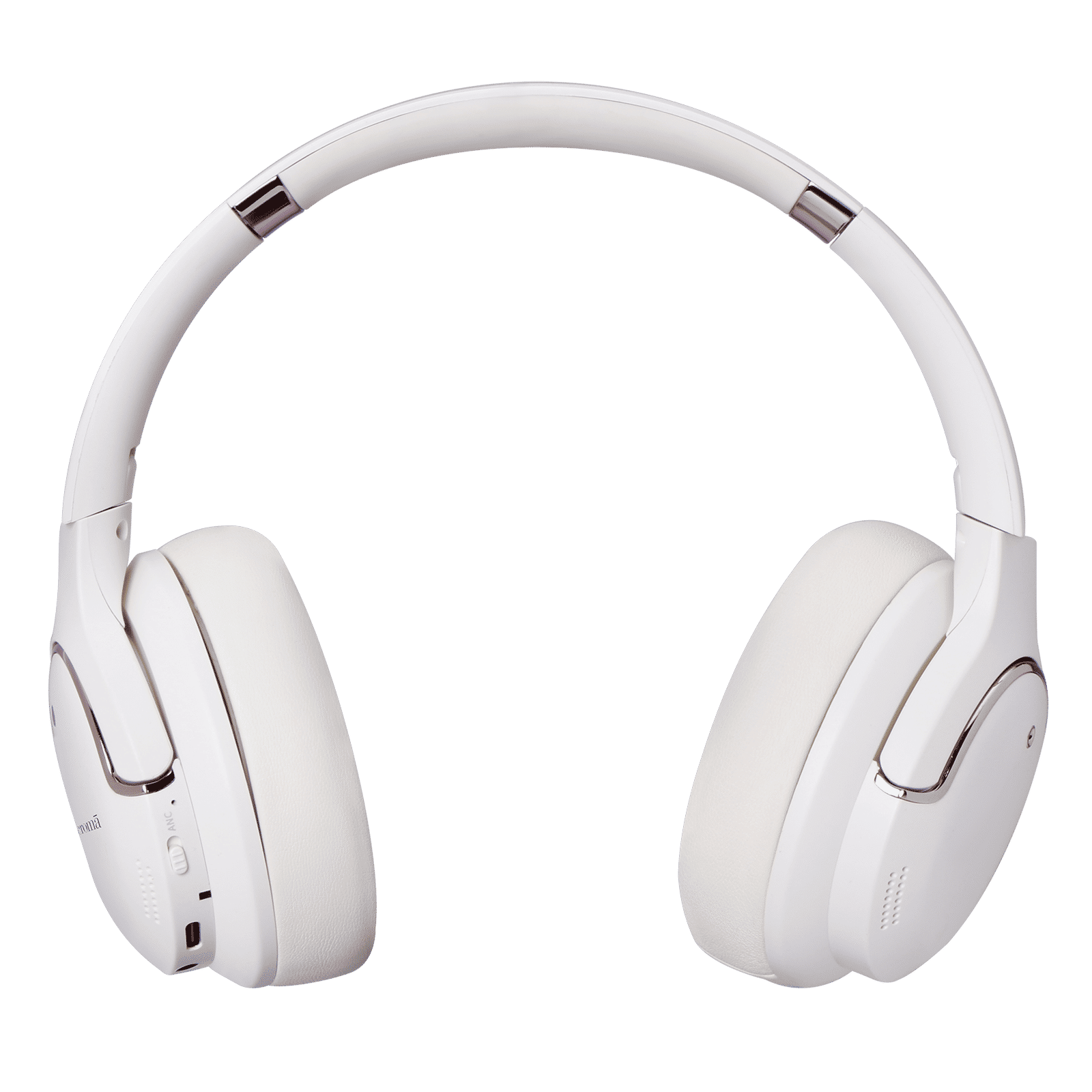 Croma Bluetooth Headphone with Mic (Active Noise Cancellation, Over Ear, Beige)_12