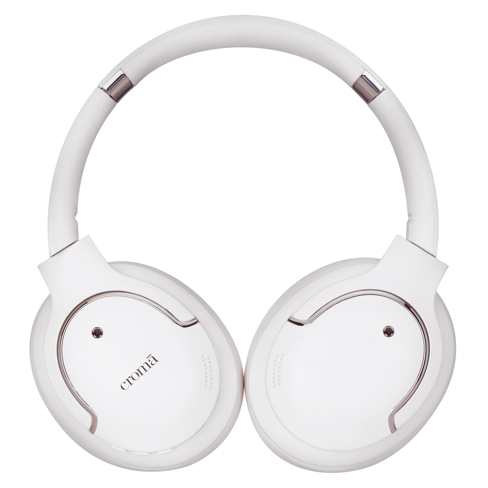 Croma Bluetooth Headphone with Mic (Active Noise Cancellation, Over Ear, Beige)_10