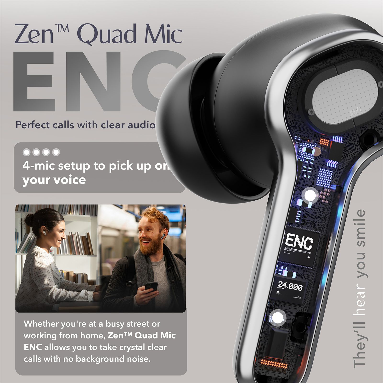 GOBOULT Z40 Ultra TWS Earbuds with Active Noise Cancellation (IPX5 Water Resistant, Dual Device Pairing, Black)_6