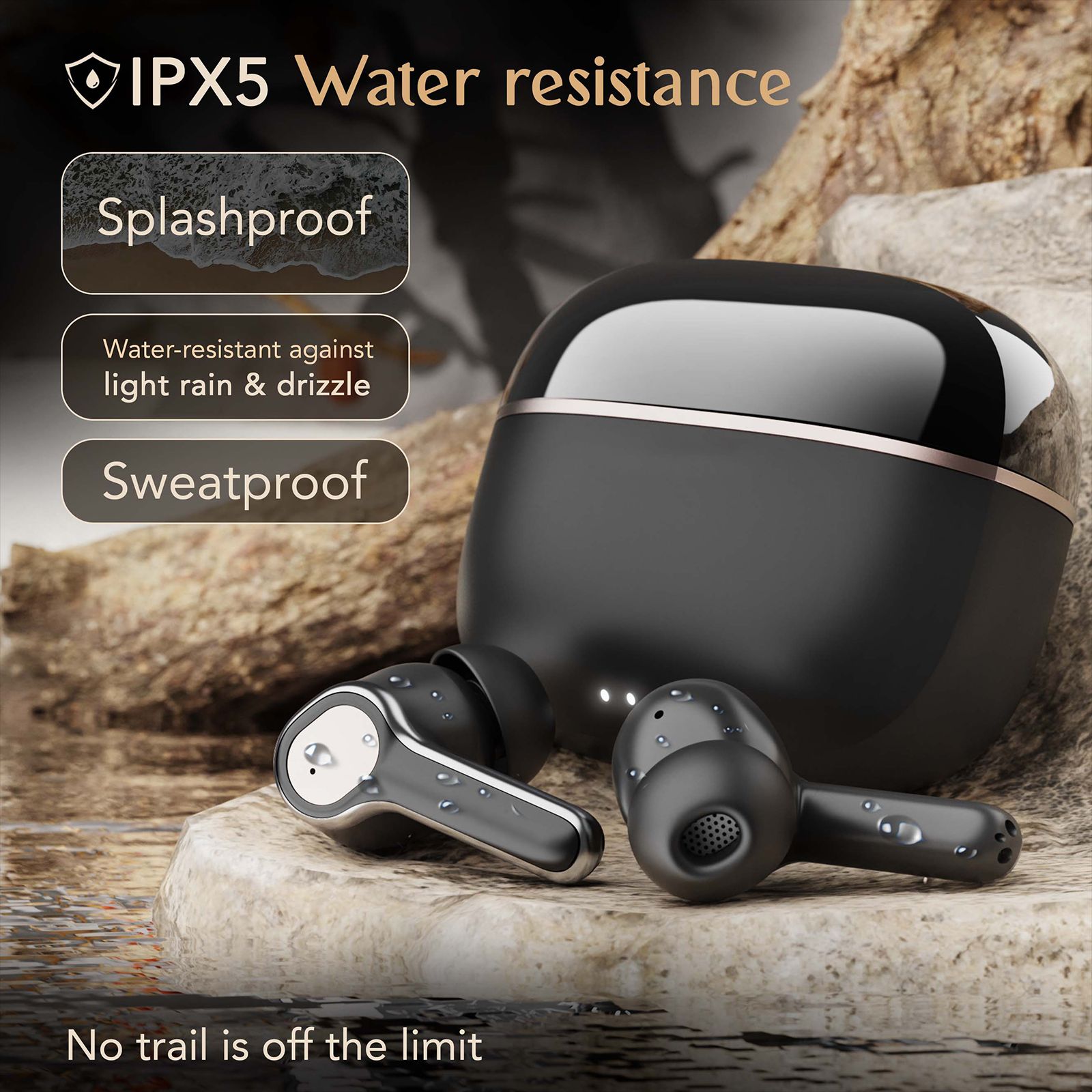 GOBOULT Z40 Ultra TWS Earbuds with Active Noise Cancellation (IPX5 Water Resistant, Dual Device Pairing, Black)_3