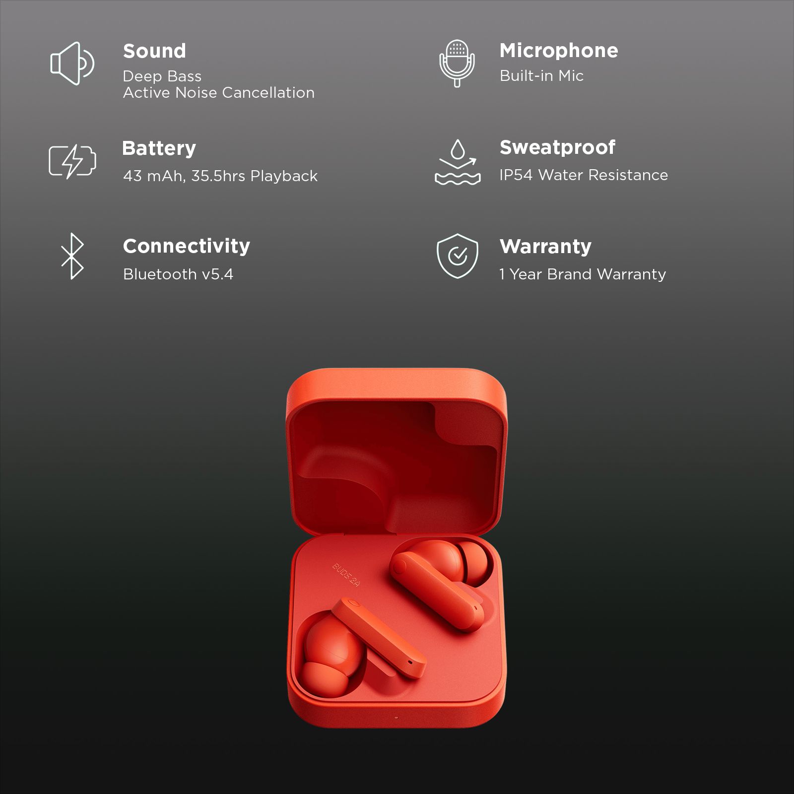 Nothing Buds 2a TWS Earbuds with Active Noise Cancellation (IP54 Water Resistant, Low Lag Mode, Orange) Nothing Buds 2a TWS Earbuds with Active Noise Cancellation (IP54 Water Resistant, Low Lag Mode, Orange)_3
