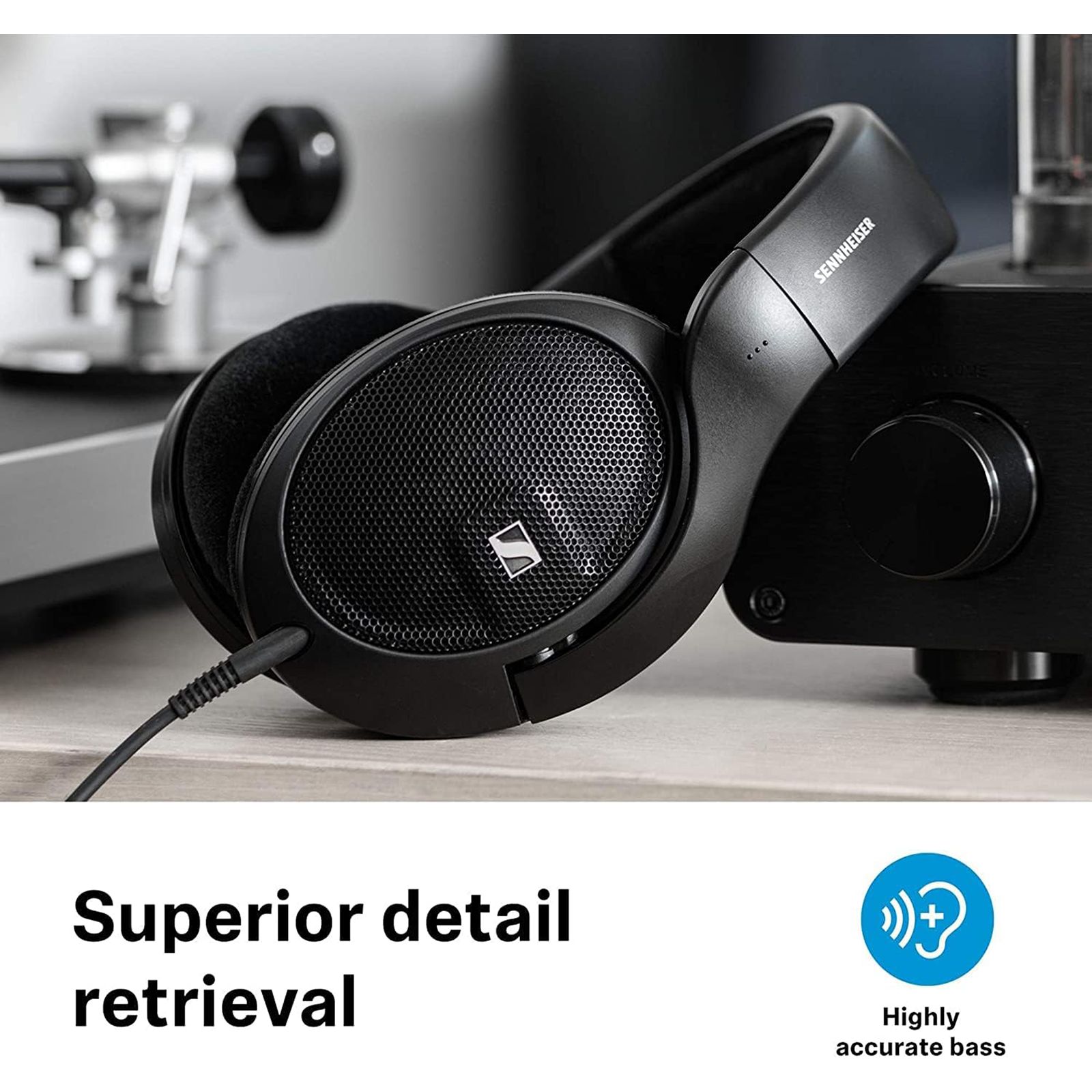 SENNHEISER HD 560S 509144 Wired Headphone without Mic (3.5mm Connector, Over Ear, Black) SENNHEISER HD 560S 509144 Wired Headphone without Mic (3.5mm Connector, Over Ear, Black)_6