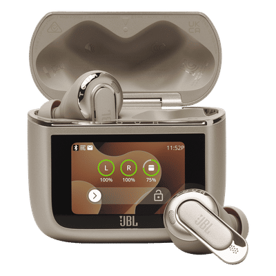 JBL Tour Pro 3 TWS Earbuds with True Adaptive Noise Cancellation (IPX55 Water Resistant, Multi-Point Connection, Latte)