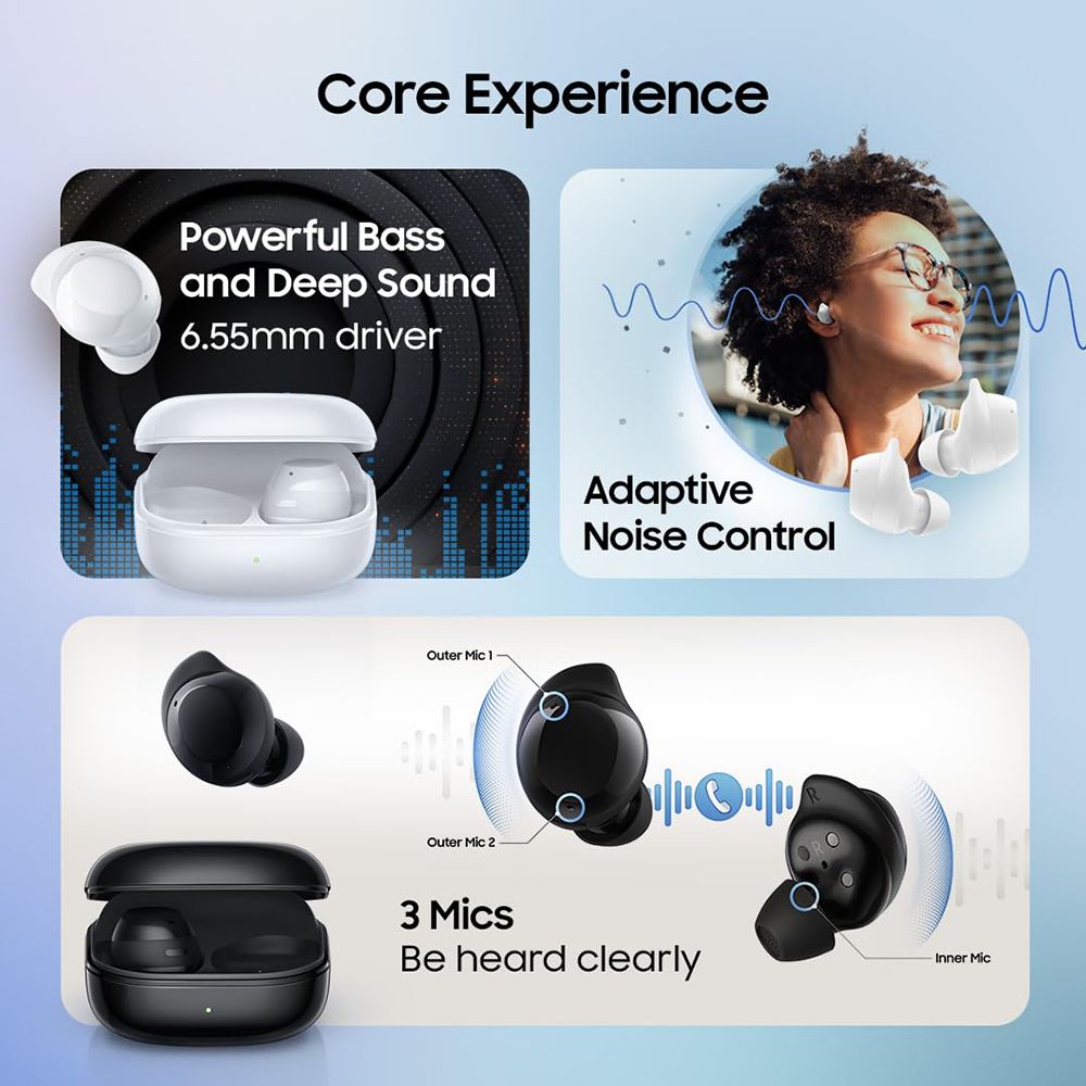 SAMSUNG Galaxy Buds Core TWS Earbuds with Active Noise Cancellation (IP54 Water Resistant, Ambient Sound, White)_9