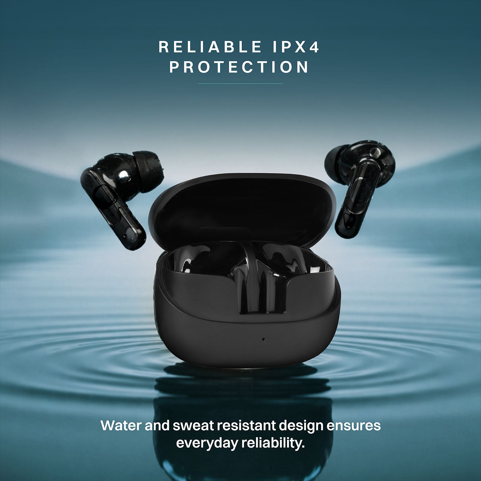 Croma IE165 TWS Earbuds with Passive Noise Cancellation (IPX4 Water & Sweat Resistant, Touch Control, Black)_7