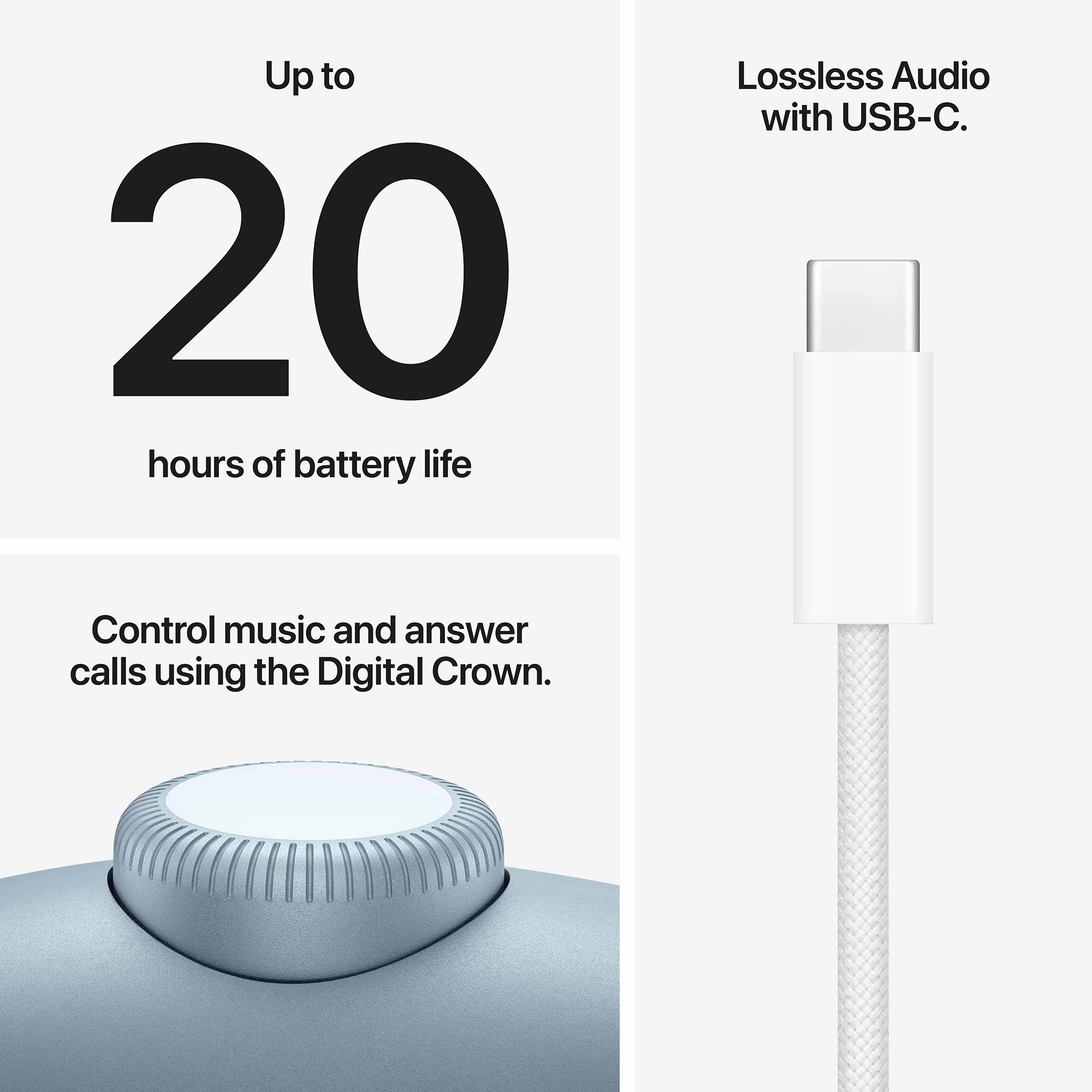 Apple AirPods Max 2 with Active Noise Cancellation (USB-C, Blue) Apple AirPods Max 2 with Active Noise Cancellation (USB-C, Blue)_8