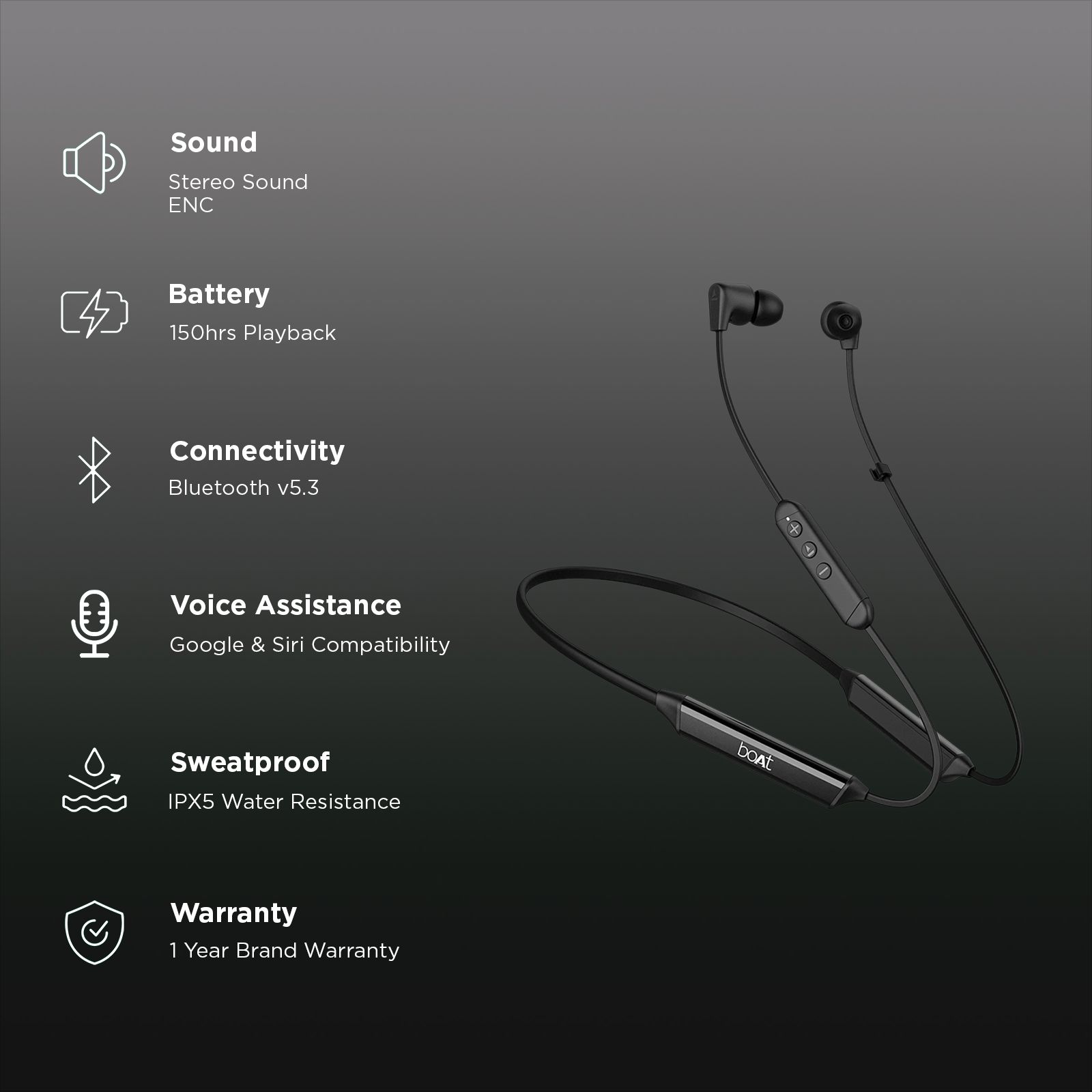 boAt Rockerz Trinity Gen 2 Neckband with AI Environmental Noise Cancellation (IPX5 Water Resistant, 150hrs Playback, Black) boAt Rockerz Trinity Gen 2 Neckband with AI Environmental Noise Cancellation (IPX5 Water Resistant, 150hrs Playback, Black) _2