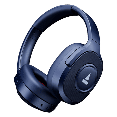 boAt Rockerz Plus 550 ANC Bluetooth with Mic (ENx Technology, Over Ear, Bold Blue)