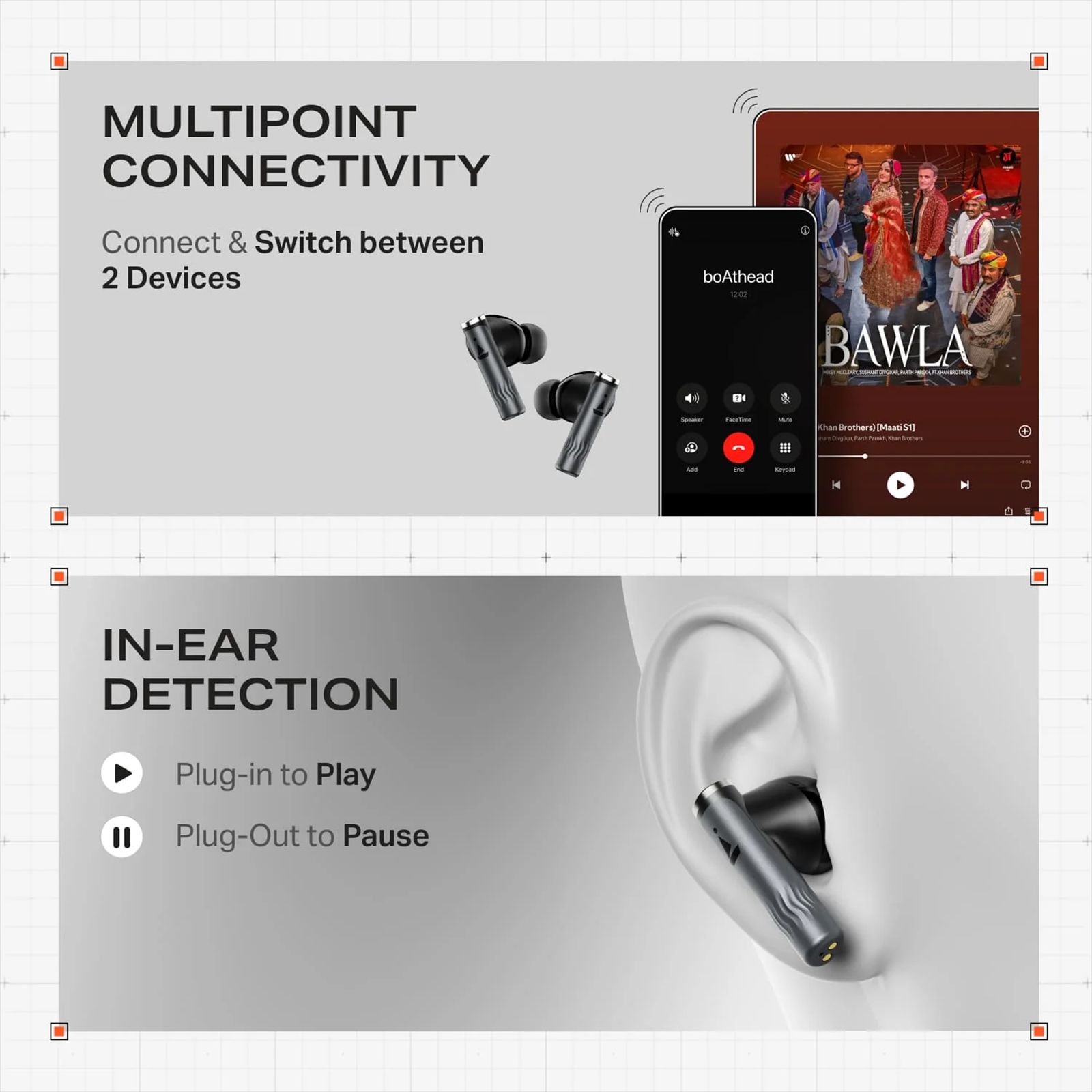 boAt Nirvana Zenith Pro TWS Earbuds with Hybrid Adaptive Active Noise Cancellation (IPX4 Water Resistance, Google Fast Pair, Velvet Grey) boAt Nirvana Zenith Pro TWS Earbuds with Hybrid Adaptive Active Noise Cancellation (IPX4 Water Resistance, Google Fast Pair, Velvet Grey)_11