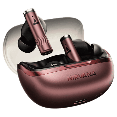 boAt Nirvana Zenith Pro TWS Earbuds with Hybrid Adaptive Active Noise Cancellation (IPX4 Water Resistance, Google Fast Pair, Crimson Red)