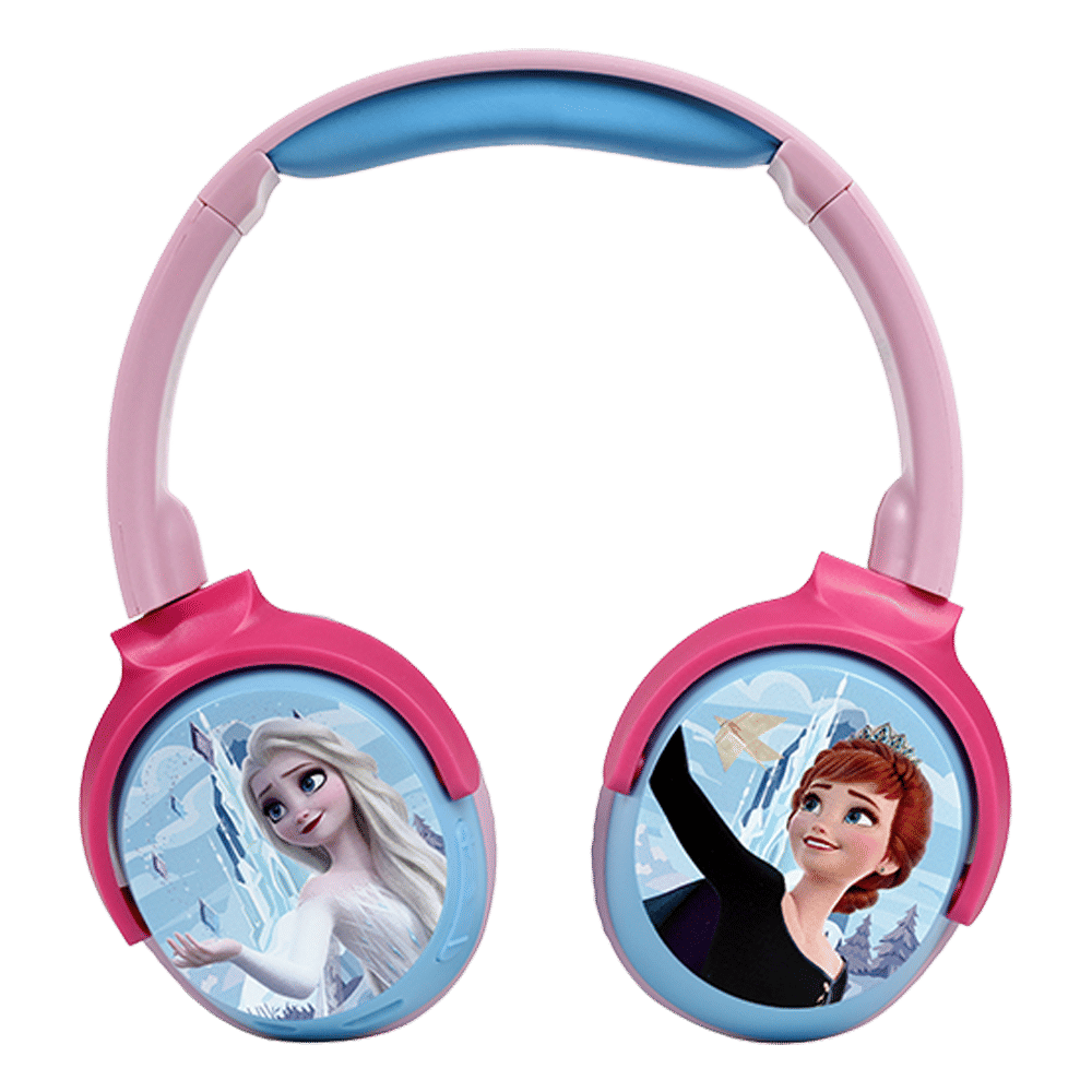 VOLKANO Disney Frozen DY-9955-FR Bluetooth Headphone with Mic (Kids Friendly Volume, Over Ear, Pink) VOLKANO Disney Frozen DY-9955-FR Bluetooth Headphone with Mic (Kids Friendly Volume, Over Ear, Pink)_1
