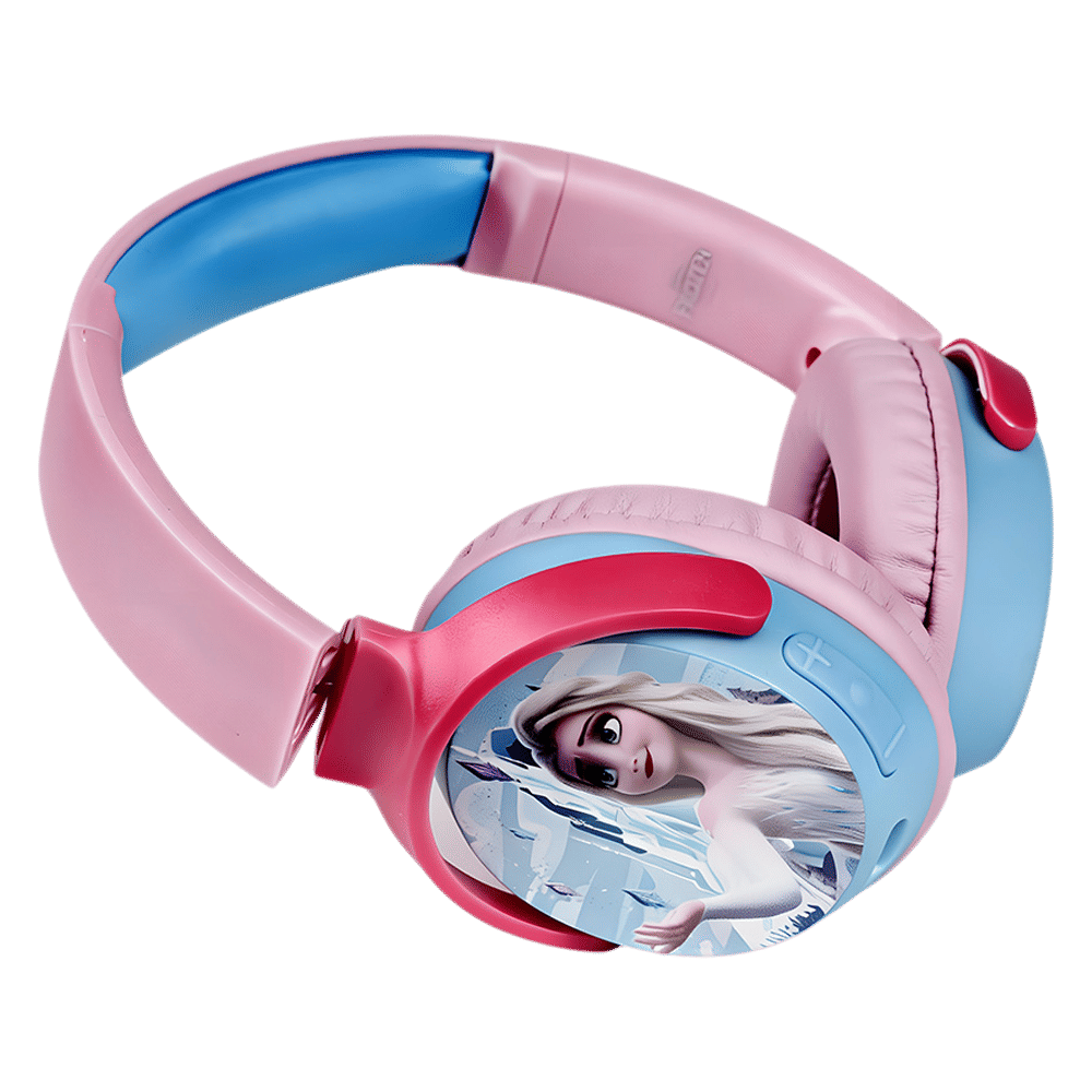 VOLKANO Disney Frozen DY-9955-FR Bluetooth Headphone with Mic (Kids Friendly Volume, Over Ear, Pink) VOLKANO Disney Frozen DY-9955-FR Bluetooth Headphone with Mic (Kids Friendly Volume, Over Ear, Pink)_2