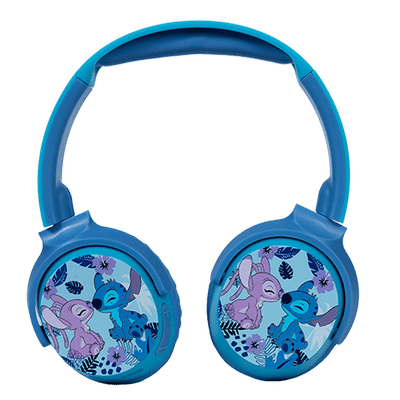 VOLKANO Disney Stitch DY-9955-ST Bluetooth Headphone with Mic (Kids Friendly Volume, Over Ear, Blue)