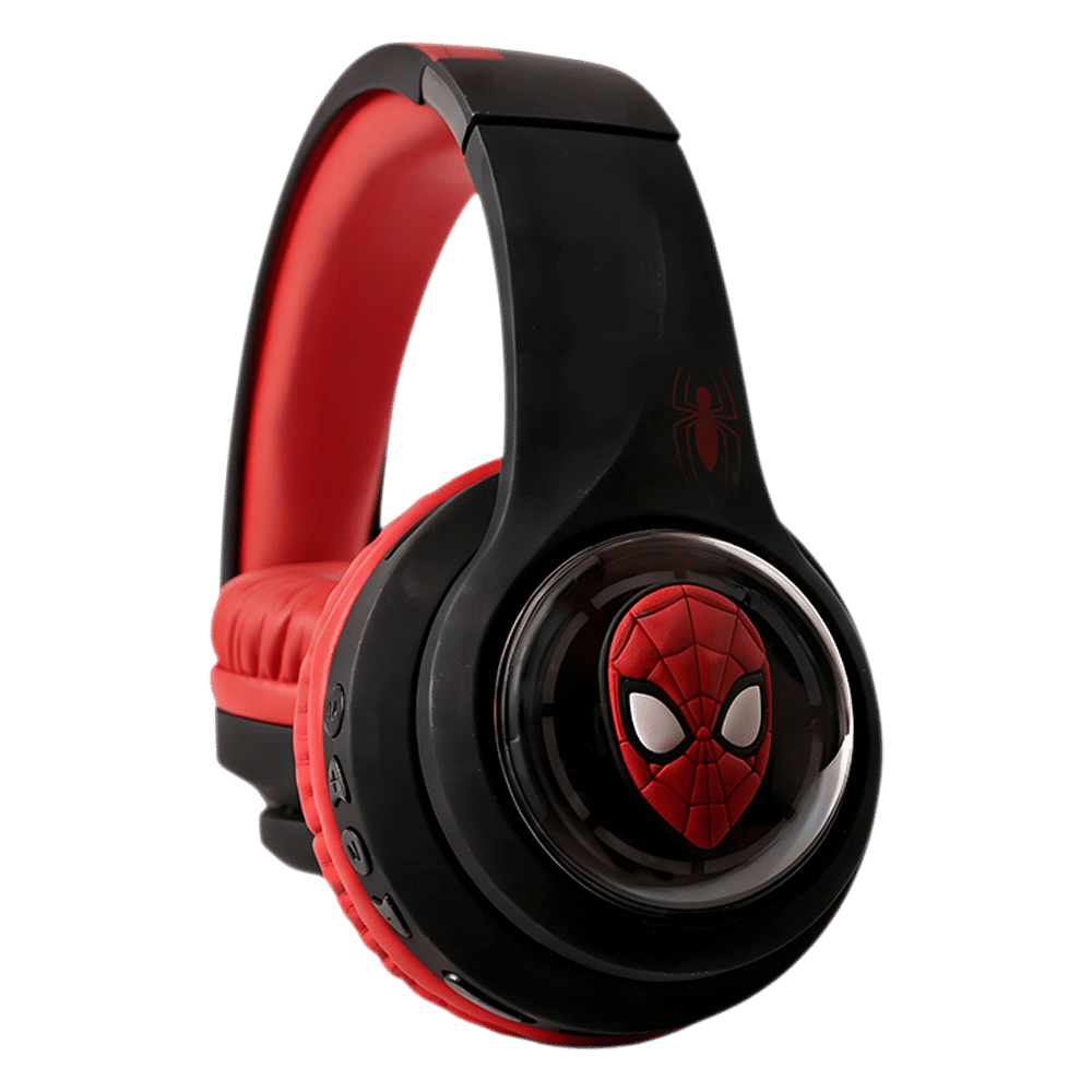 VOLKANO Marvel Spiderman 3D MV-3054-SM Bluetooth Headphone with Mic (Kids Friendly Volume, Over Ear, Red) VOLKANO Marvel Spiderman 3D MV-3054-SM Bluetooth Headphone with Mic (Kids Friendly Volume, Over Ear, Red)_3