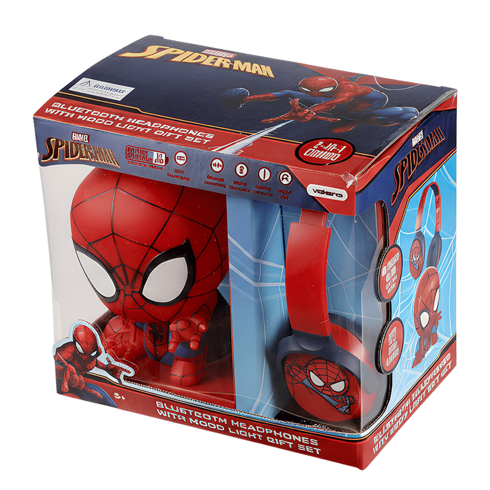 VOLKANO Marvel Spiderman MV-5060-SM Bluetooth Headphone with Mic (Kids Friendly Volume, Over Ear, Red) VOLKANO Marvel Spiderman MV-5060-SM Bluetooth Headphone with Mic (Kids Friendly Volume, Over Ear, Red)_3
