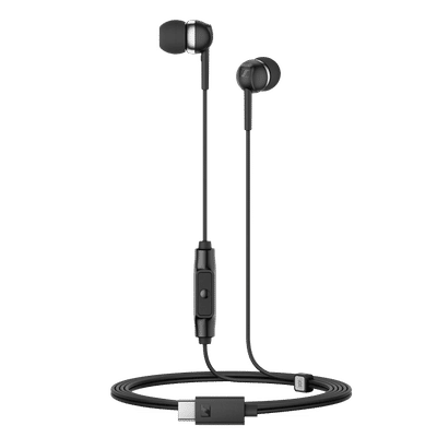 SENNHEISER CX 80 U Wired Earphone with Mic (USB Type-C Connector, In Ear, Black)