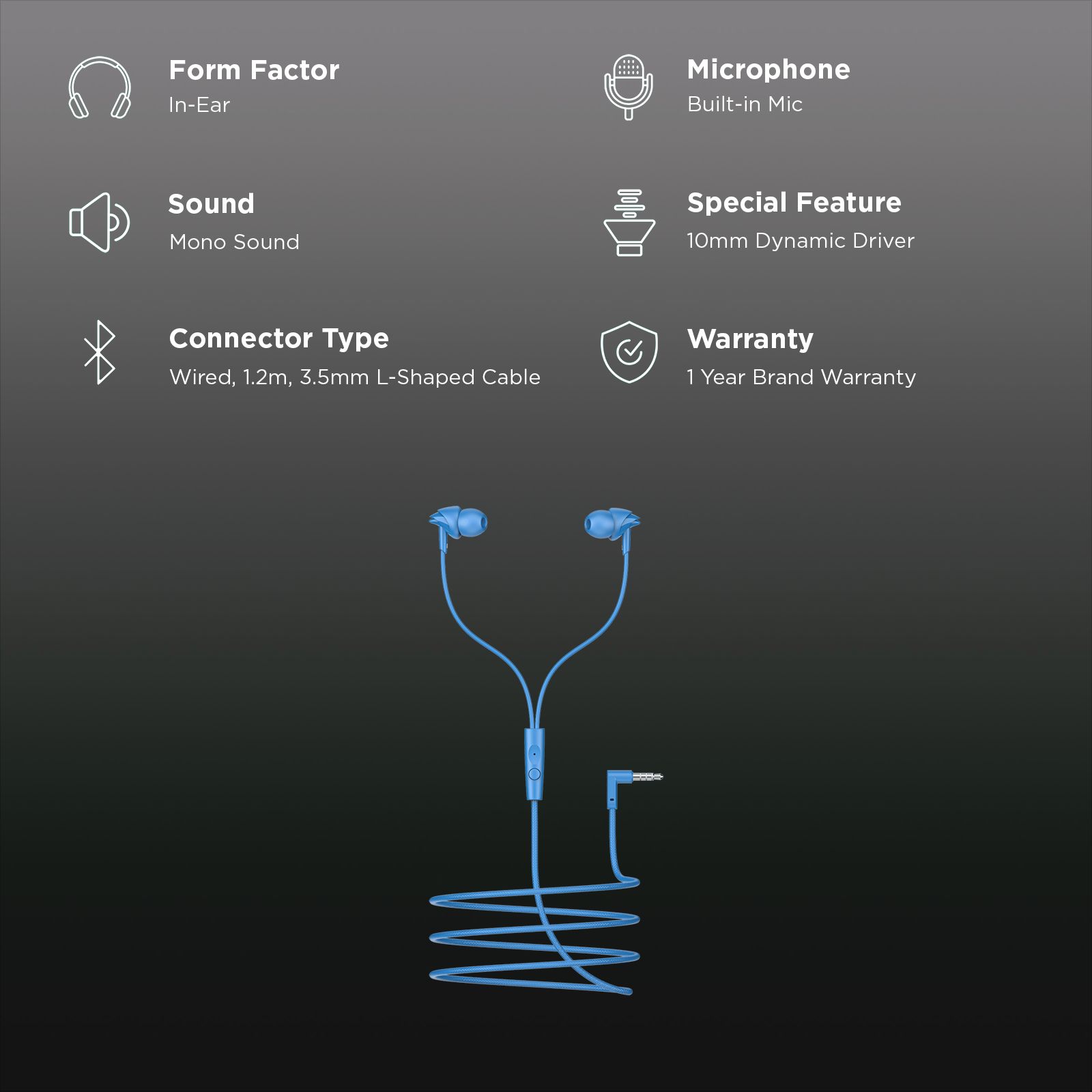 boAt BassHeads 212L Wired Earphone with Mic (3.5mm L-Shaped Connector, In Ear, Active Blue)_2