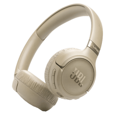 JBL Tune 680NC JBLT680NCBEG Bluetooth Headphone with Mic (Fast Pair by Google, On Ear, Beige)