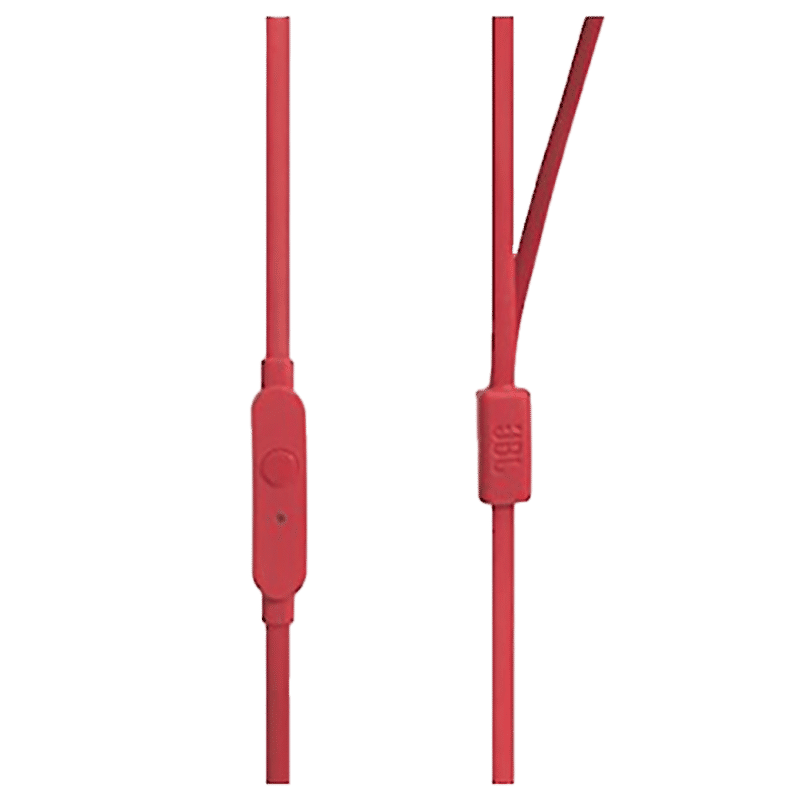 JBL Tune 110 JBLT110RED In-Ear Wired Earphone with Mic (JBL Pure Bass sound, Red)_10