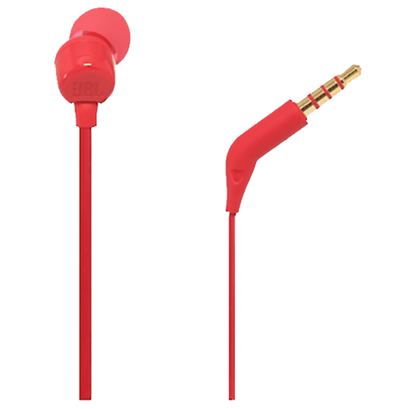 JBL Tune 110 JBLT110RED In-Ear Wired Earphone with Mic (JBL Pure Bass sound, Red)_9