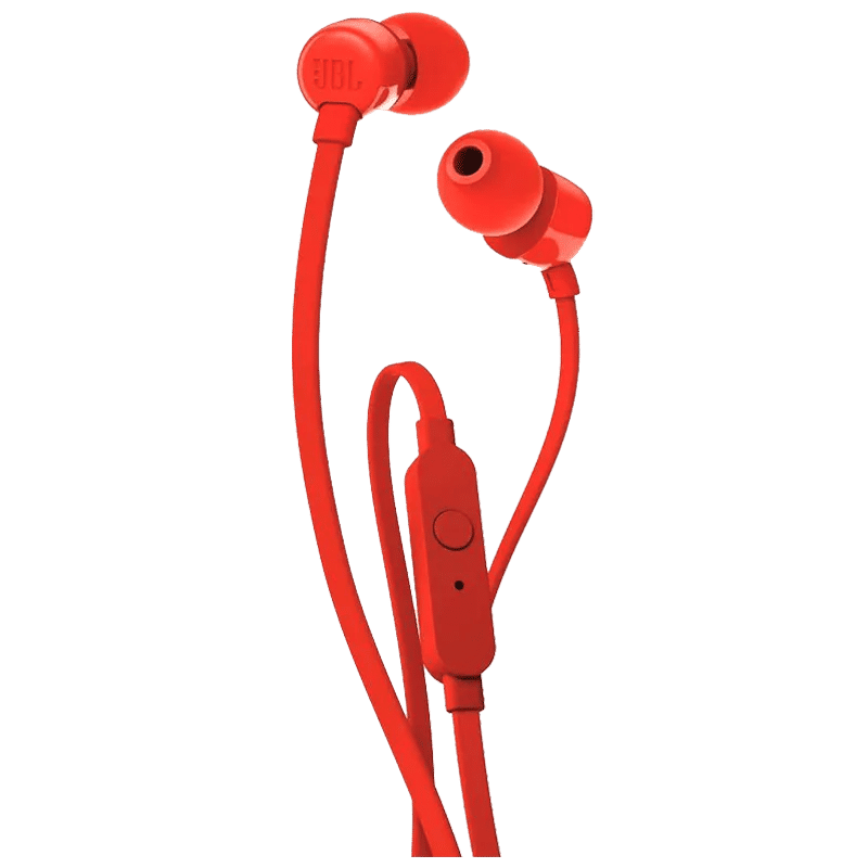 JBL Tune 110 JBLT110RED In-Ear Wired Earphone with Mic (JBL Pure Bass sound, Red)_1