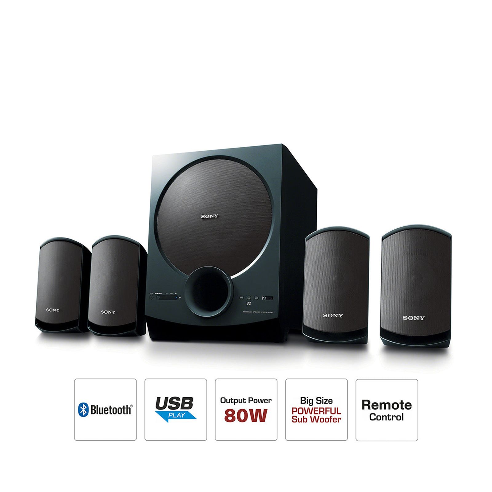 SONY SA-D40 4.1 80W Multimedia Speaker (Surround Sound, 4.1 Channel, Black)_9