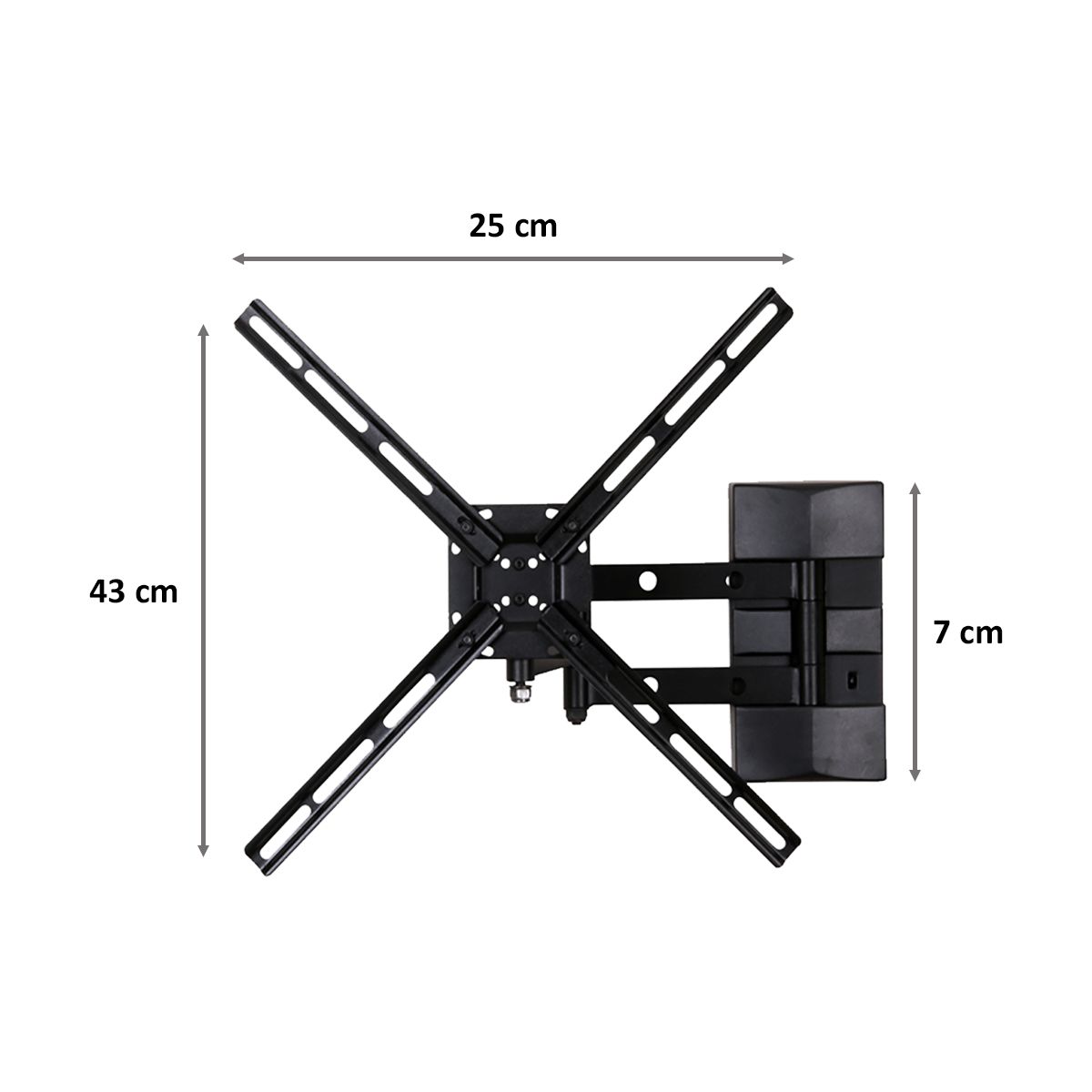RD PLAST 65 inch Double Arm Wall Mount TV Stand (RW 9823-1, Black)_2