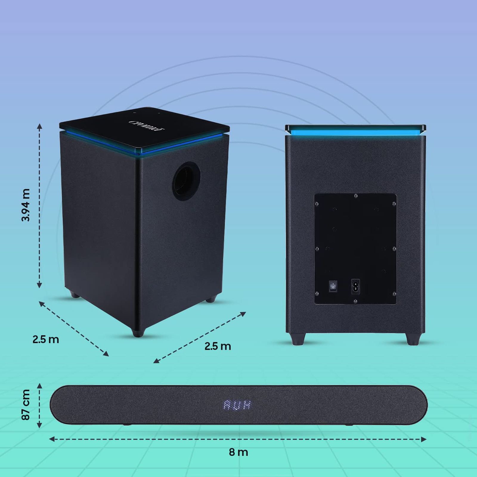 Croma 180W Bluetooth Soundbar with Remote (Rich and Deep Bass, 2.1 Channel, Black) Croma 180W Bluetooth Soundbar with Remote (Rich and Deep Bass, 2.1 Channel, Black)_12