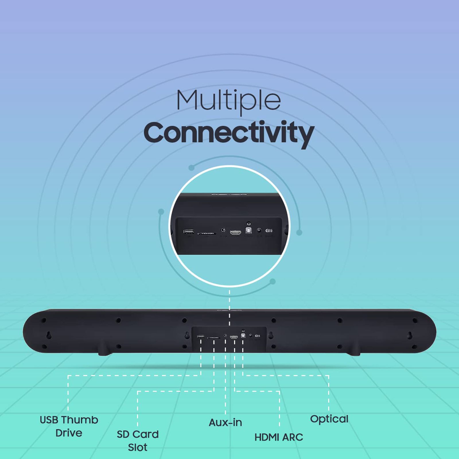 Croma 180W Bluetooth Soundbar with Remote (Rich and Deep Bass, 2.1 Channel, Black) Croma 180W Bluetooth Soundbar with Remote (Rich and Deep Bass, 2.1 Channel, Black)_15