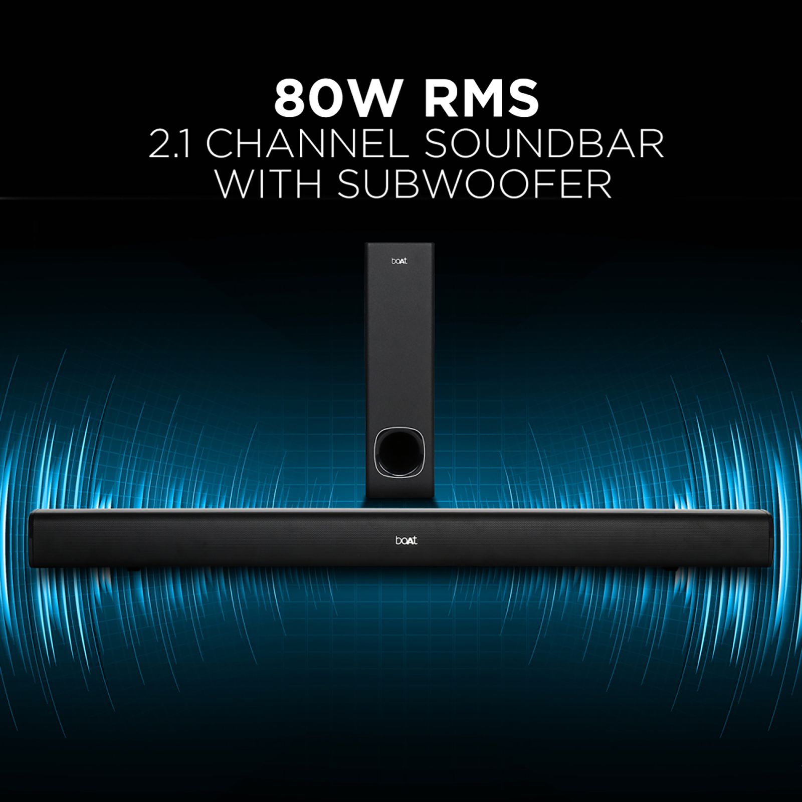 boAt Aavante Bar 1280 120W Bluetooth Soundbar with Remote (Surround Sound, 2.1 Channel, Black) boAt Aavante Bar 1280 120W Bluetooth Soundbar with Remote (Surround Sound, 2.1 Channel, Black)_13